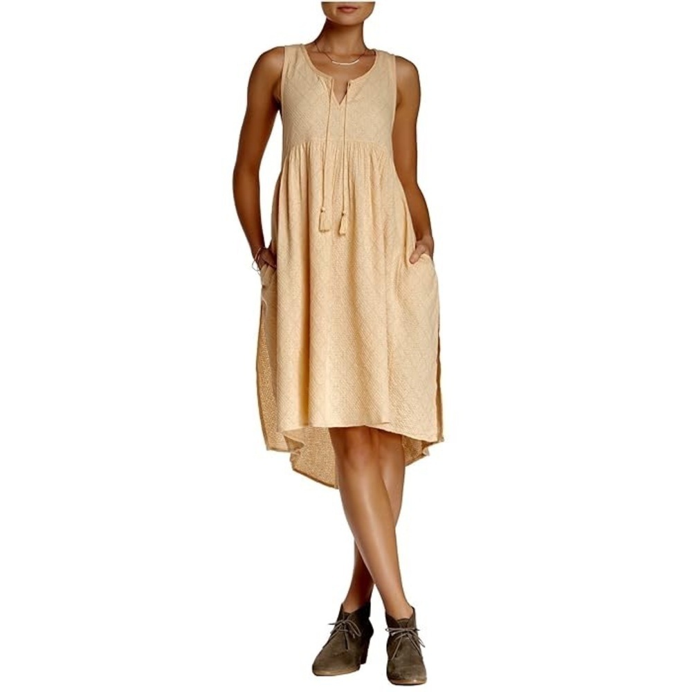 Free People Hi Low Midi Strapless Dress Size Small EUC